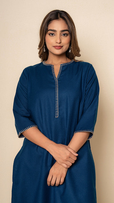 Indigo Muse Wool Kurta Set
