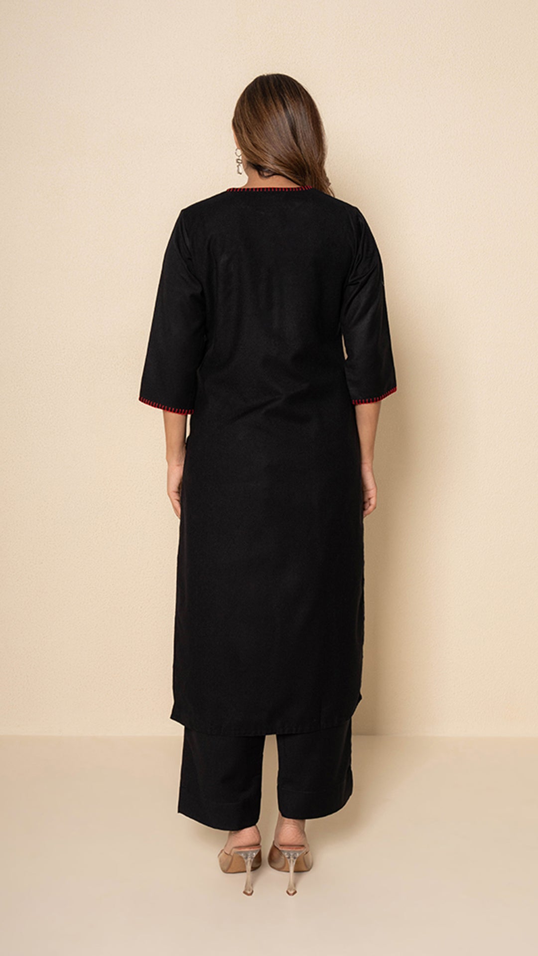 Black Haven Wool Kurta Set