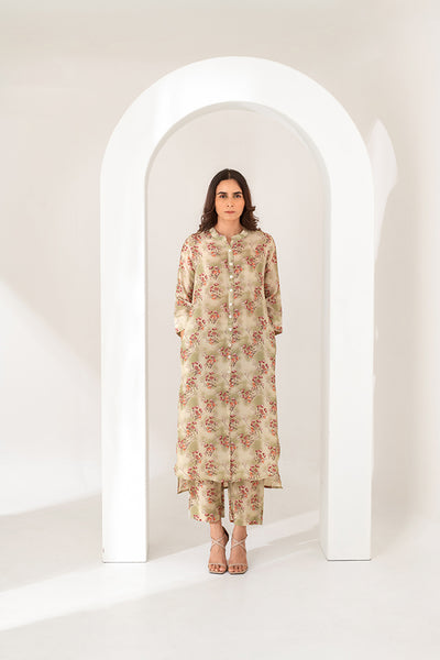 Floral Mist Floral Print Kurta Set