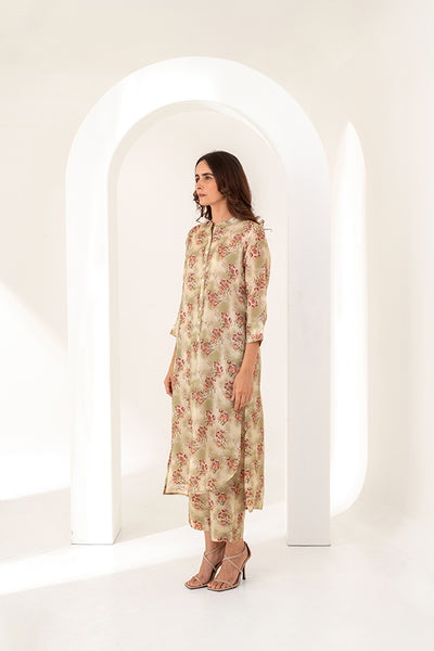 Floral Mist Floral Print Kurta Set