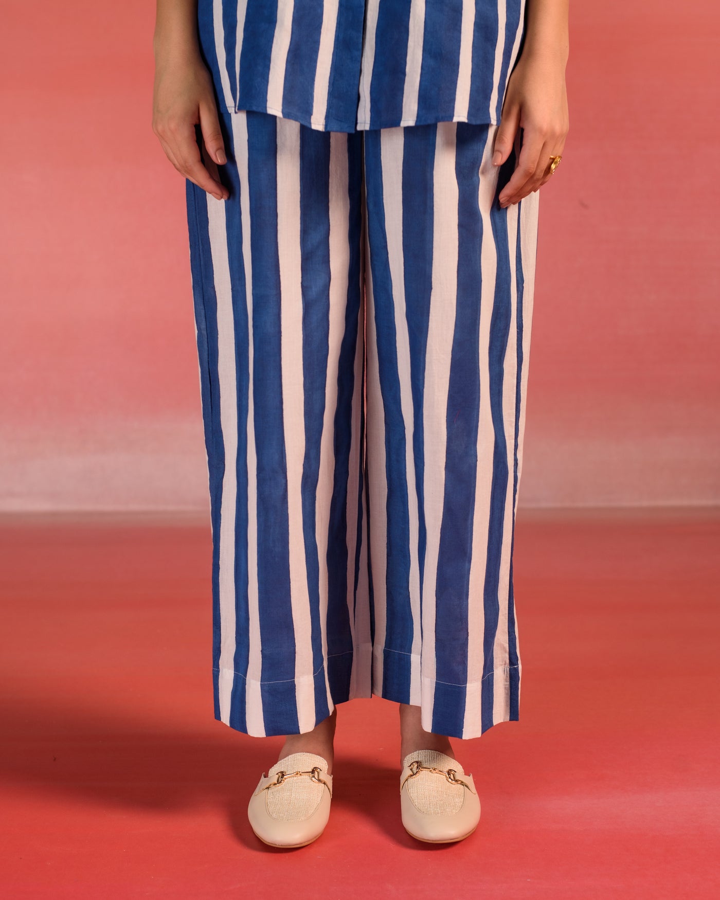 Marine Stripes Cotton Co-ord Set