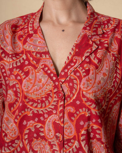 Ruby Heritage Block Print Cotton Kurta Set