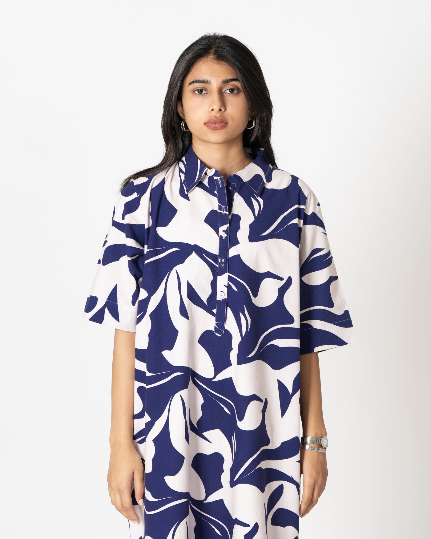 Abstract Art Digital Print Cotton Dress