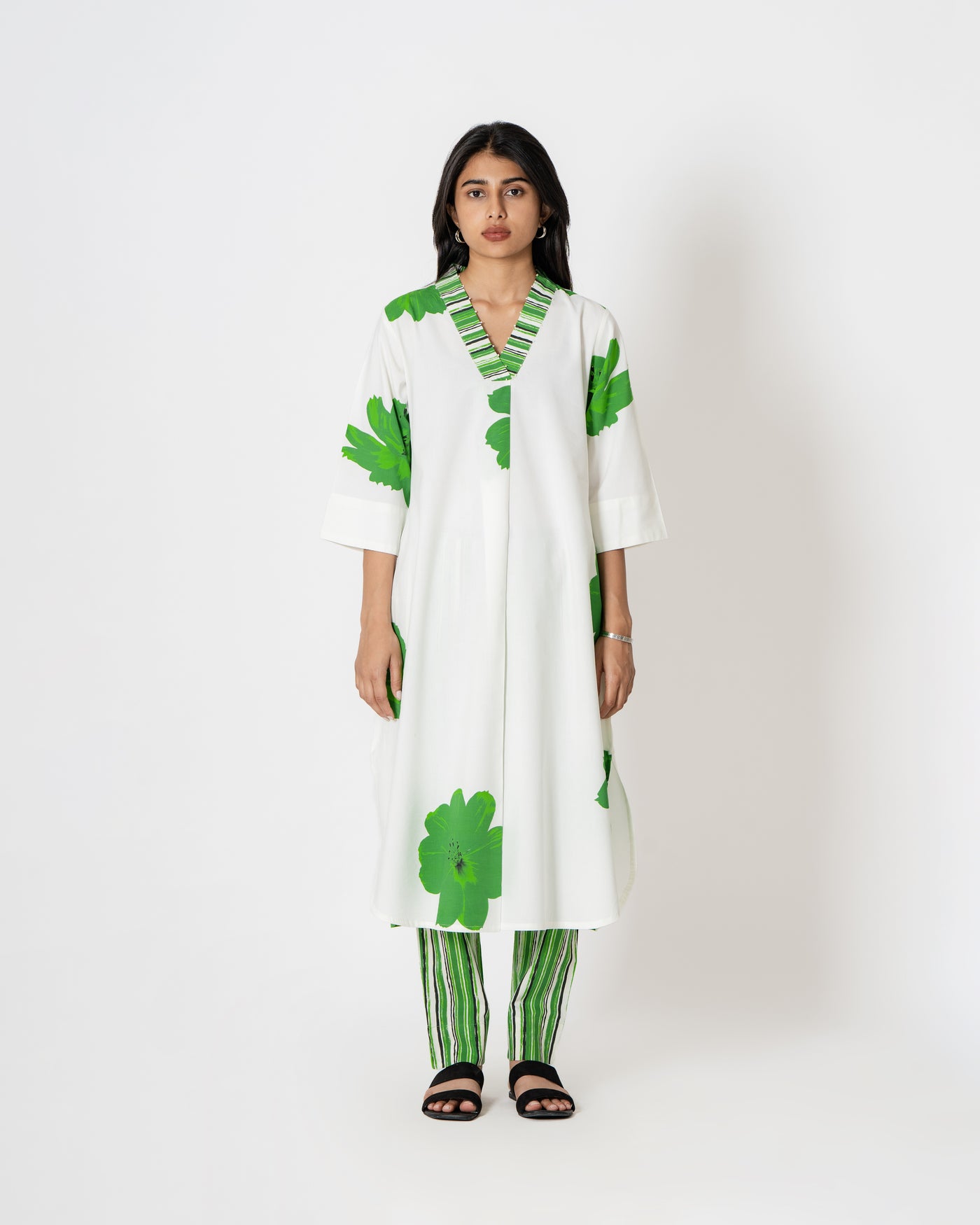 Morning Garden Digital Print Kurta Set