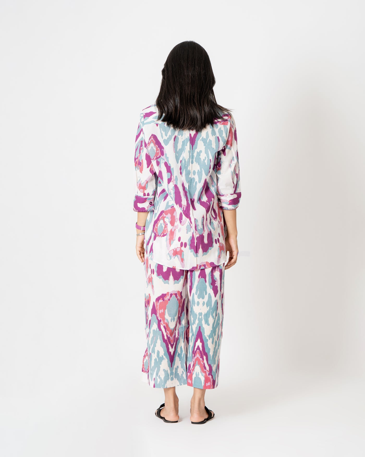 Dreamy Abstract Digital Print Cotton Co-ord Set