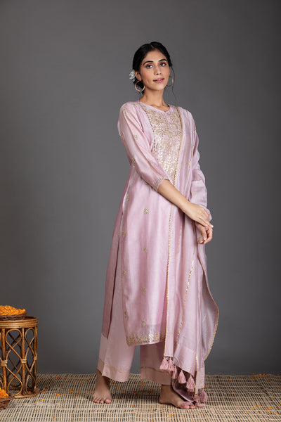 Haze & Gold Gota Patti Chanderi Suit Set