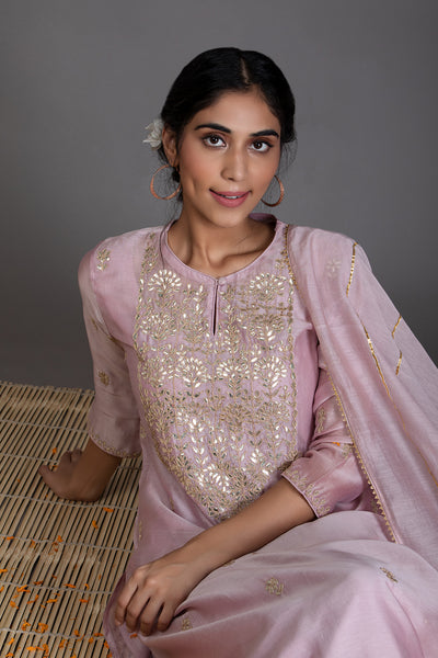 Haze & Gold Gota Patti Chanderi Suit Set