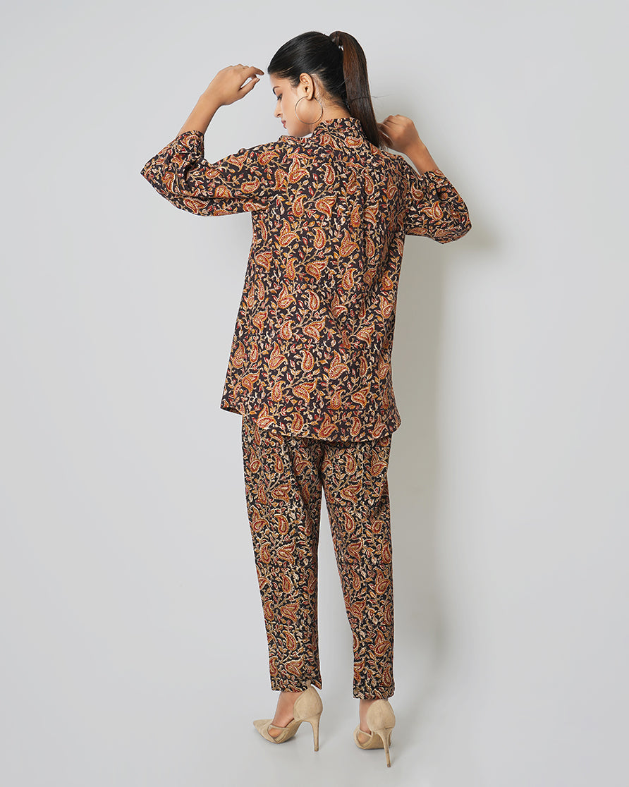 Easy Breezy Kalamkari Print Cotton Co-ord Set